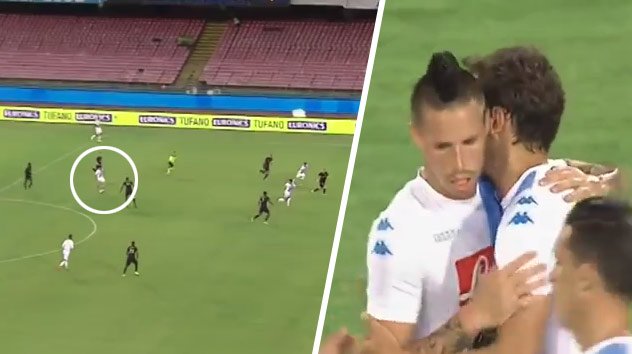 Marek Hamšík a jeho milimetrová prihrávka na gól Neapola proti Monaku! (VIDEO)