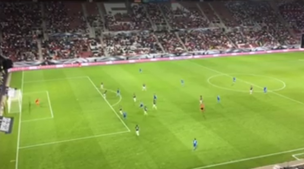 Divácky záber na nádhernú gólovú strelu Hamšíka proti Nemecku! (VIDEO)