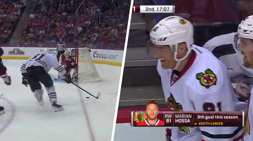 Marián Hossa parádnou individuálnou akciou strelil svoj 495. gól v NHL! (VIDEO)