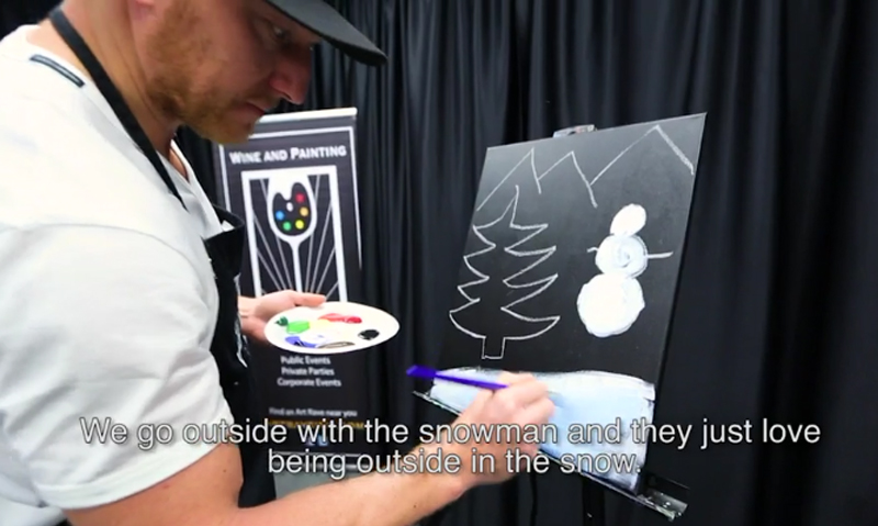 Marián Hossa ako ste ho ešte nevideli: Za úlohu dostal namaľovať vianočný obraz pre charitu! (VIDEO)
