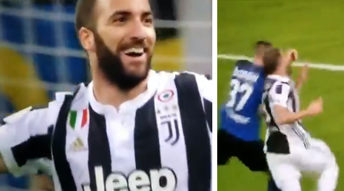 Škriniar vytočil Higuaína: Slovák tvrdým obranným zákrokom odstrelil hviezdu Juventusu! (VIDEO)