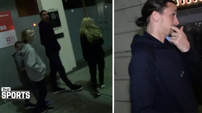 Ibrahimovič to nemá v Los Angeles jednoduché: Takto ho večer pri prechádzke s rodinou otravuje bulvárny novinár! (VIDEO)