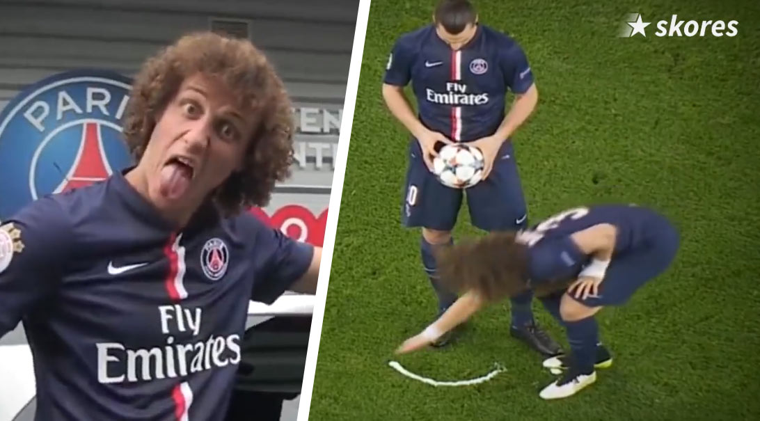 Davida Luiza musia spoluhráči milovať. Pozrite si zostrih jeho najvtipnejších momentov! (VIDEO)