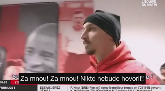 Ibrahimovič zakázal spoluhráčom hovoriť, lebo Zlatan je pán!