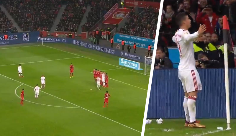 James Rodriguez nádherným priamym kopom spečatil triumf Bayernu nad Leverskusenom! (VIDEO)