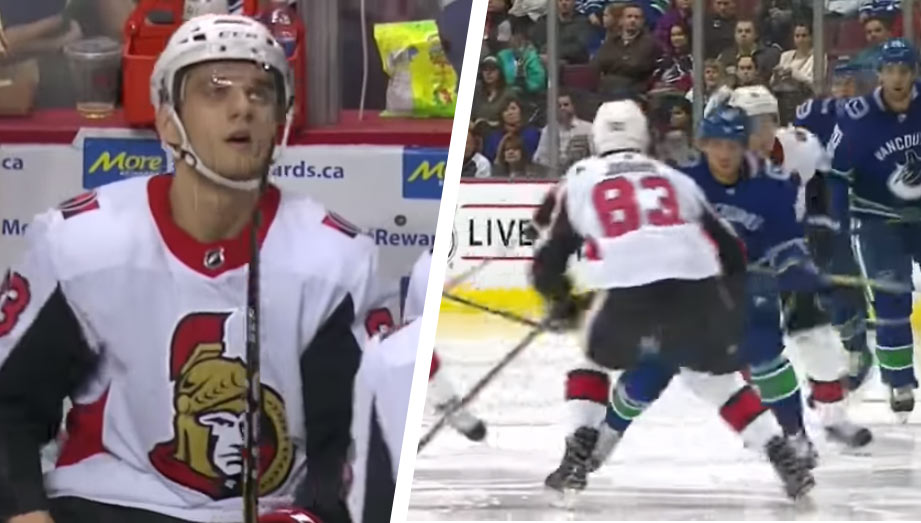Christian Jaroš sa v prvom zápase NHL predviedol parádnym hitom na Granlunda! (VIDEO)