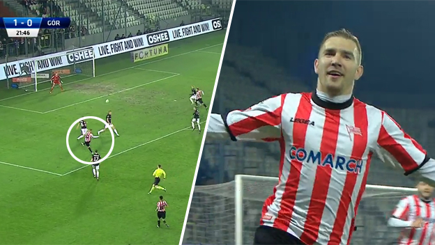 Erik Jendrišek strelil v Poľsku najkrajší gól kariéry a naozaj stál za to! (VIDEO)