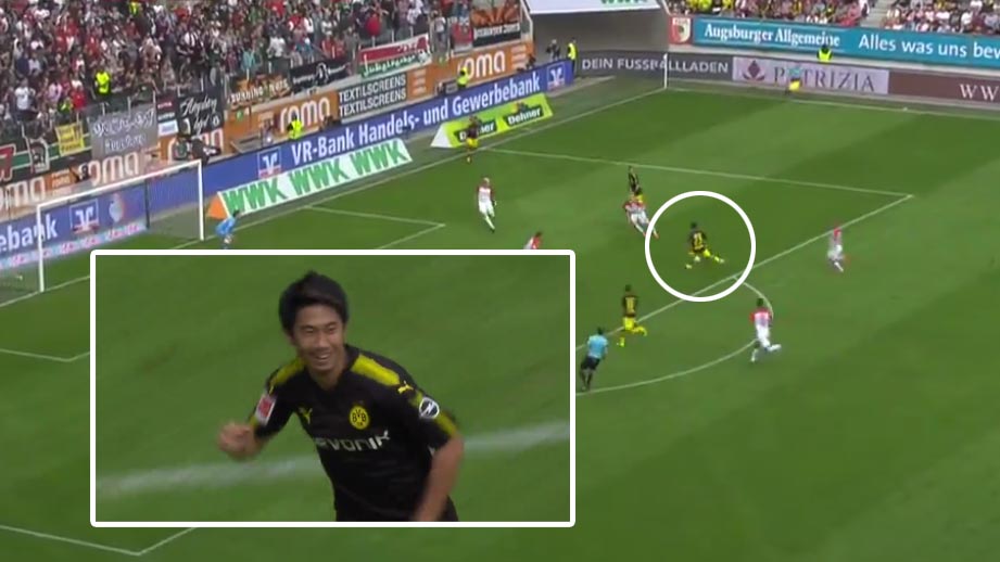 Tomu sa povie prehľad: Šindži Kagawa a jeho dnešný ukážkový lob v zápase Dortmundu s Augsburgom! (VIDEO)