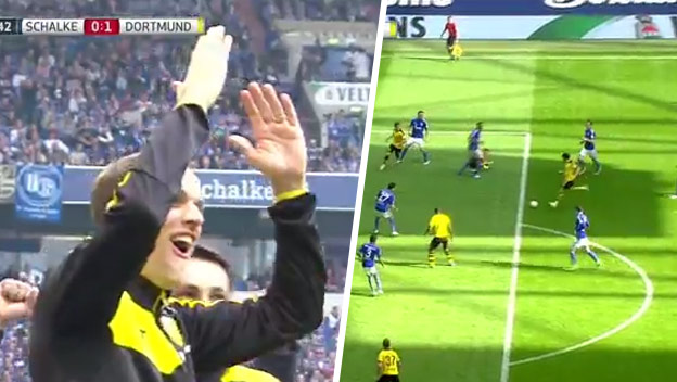 Shinji Kagawa a jeho šikovný gólový lob v dnešnom zápase so Schalke (VIDEO)