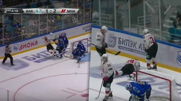 V KHL si nič nedarujú ani v príprave: Útočník Astany takto zostrelil súpera z Novokuznetsku!