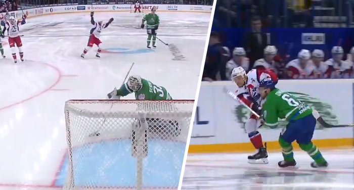 V KHL padol najrýchlejší gól histórie: Hokejista Lokomotivu Jaroslavľ sa trafil od polovice v 5. sekunde zápasu! (VIDEO)