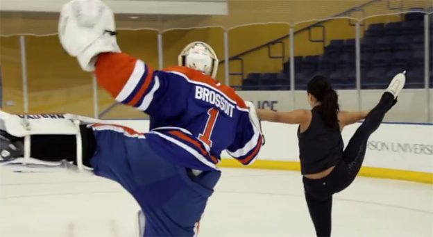 Hráči NHL dostali od inštruktorky leckiu krasokorčuľovanie