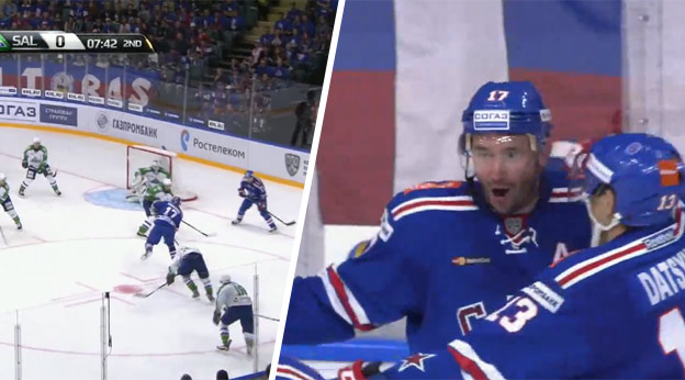 Keď sa Iľja Kovaľčuk baví hokejom. Pozrite si jeho fantastický gól v KHL! (VIDEO)