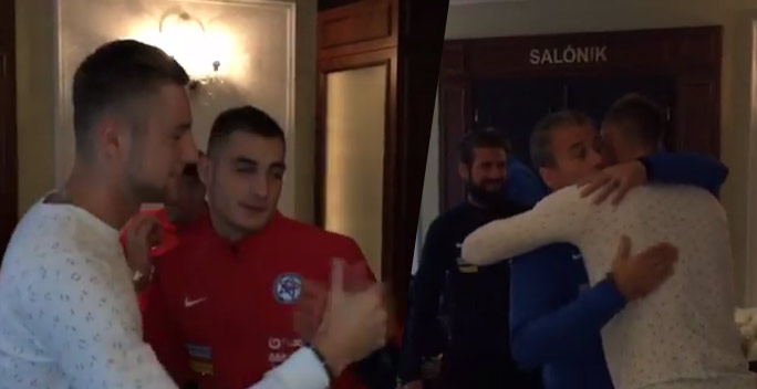 Milá rozlúčka Milana Škriniara s hráčmi a trénerom 21-ky. Teraz ho už čaká slovenské áčko! (VIDEO)