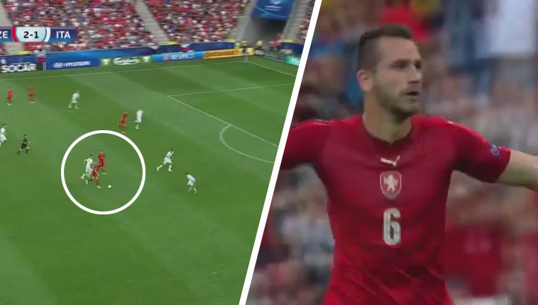Nádherný gól českého mladíka z 30-tich metrov proti hviezdnemu brankárovi z AC Milána! (VIDEO)
