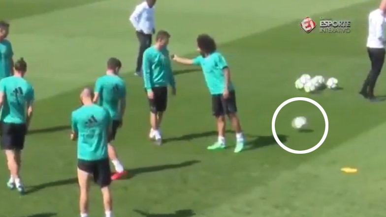 Marcelo asi nebude z tohoto sveta: Pozrite, čo dokázal na tréningu Realu Madrid a pochopíte! (VIDEO)
