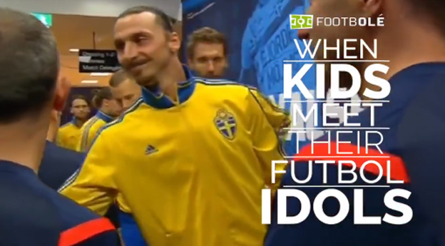 Krásny zostrih: Keď deti stretnú svoje futbalové idoly (VIDEO)