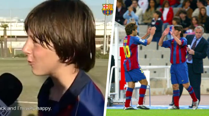 Presne 13 rokov dozadu debutoval Messi v drese Barcelony. Klub mu pripravil zostrih najlepších záberov počas jeho pôsobenia v akadémii! (VIDEO)