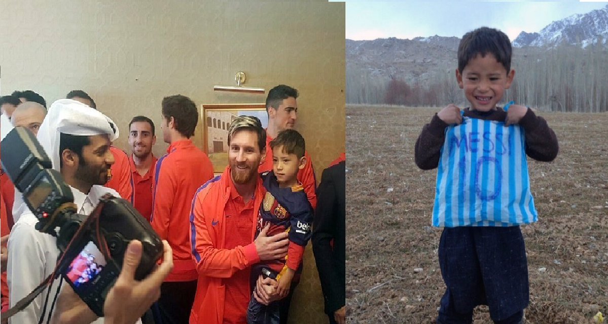Messi sa stretol s chlapcom v igelitke, ktorého fotka obletela svet. Na ihrisku ho potom nechcel pustiť! (VIDEO)