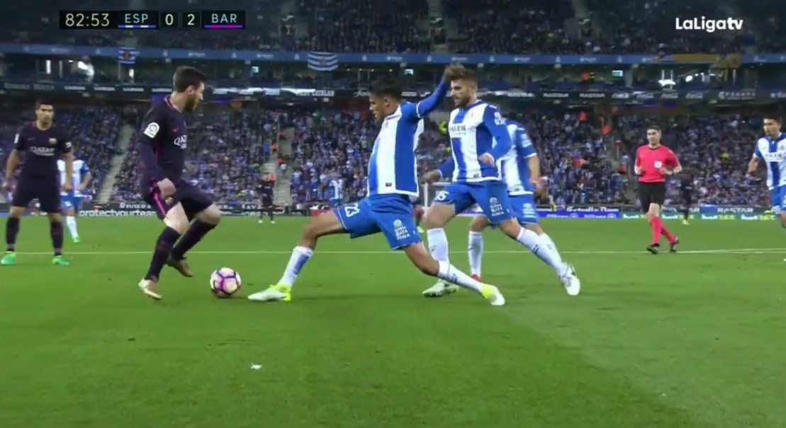 Ako si Lionel Messi na 3-krát vychutnal obrancu Espanyolu! (VIDEO)