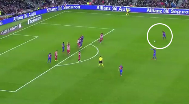 Messiho fantastický priamy kop v semifinále Copa del Rey proti Atleticu Madrid! (VIDEO)