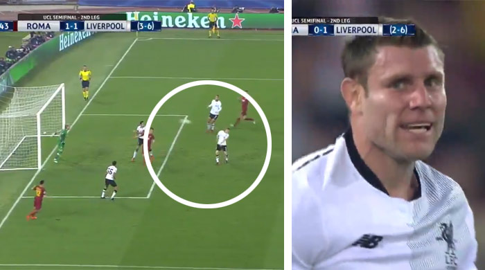 James Milner a jeho kuriózny vlastný gól v semifinále Ligy Majstrov proti AS Rím (VIDEO)