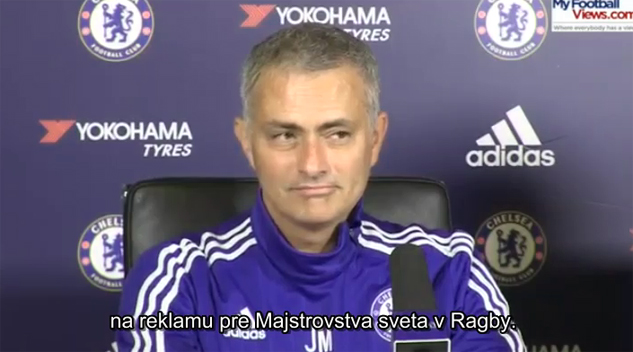 Mourinho o hroznej penalte Hazarda v Lige Majstrov: Asi sa dohodol so sponzorom MS v Ragby! (VIDEO)