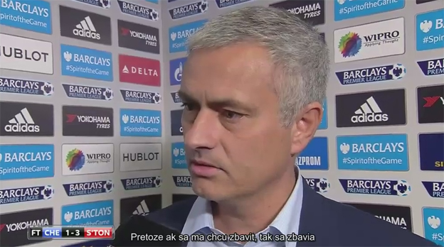 José Mourinho: Ak ma chcú vyhodiť, tak vyhodia najlepšieho trénera akého kedy mali! (VIDEO)