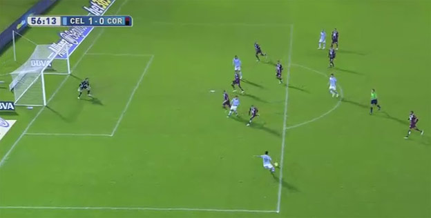 Nádherný obstrel futbalistu Celty Vigo proti Cordobe