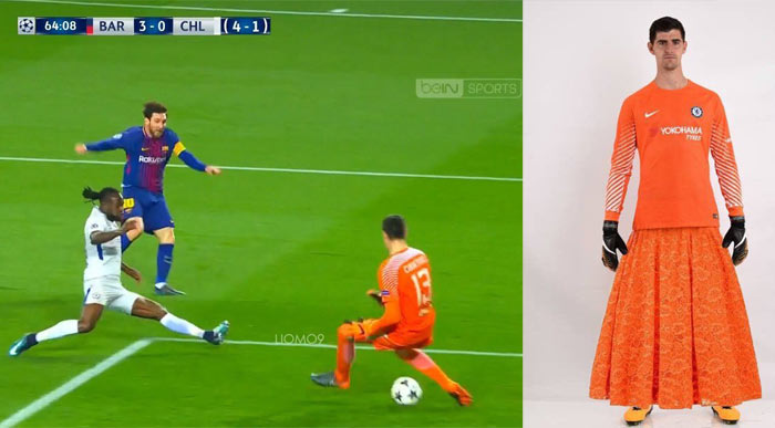 Famózny Messi dva krát nasadil jasličky Courtoisovi a dva krát strelil gól. Borbélyho reakcia baví fanúšikov! (VIDEO)