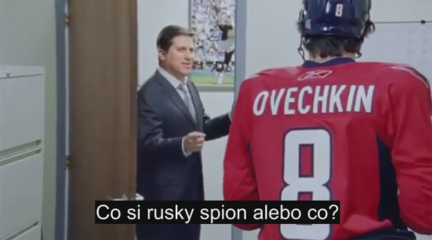 Jedna z najvydarenejších hokejových reklám! V hlavnej úlohe Ovečkin!