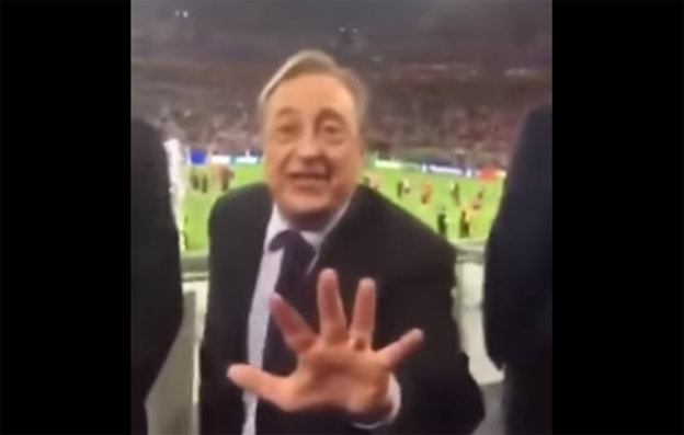 Prezident Realu Madrid odrovnal fanúšika Barcelony po finále Ligy Majstrov! (VIDEO)