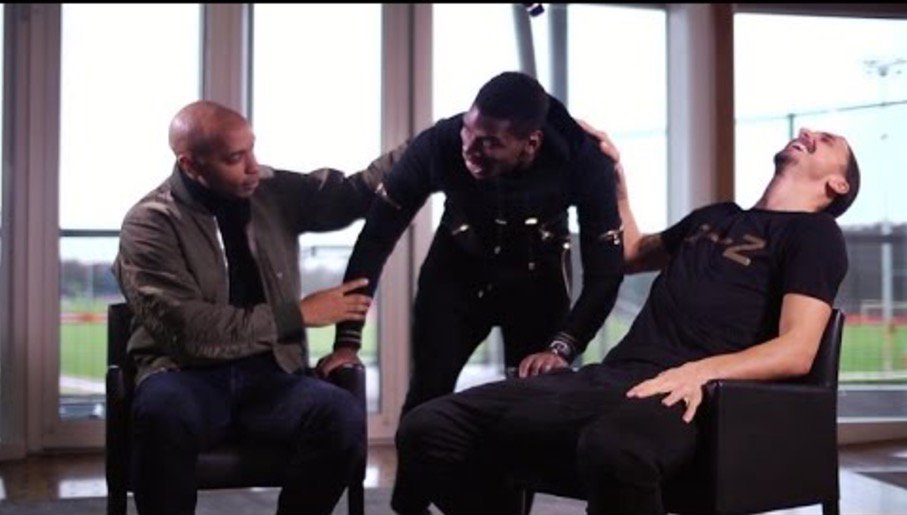 Keď robí Thierry Henry rozhovor s Ibrahimovičom a pripletie sa tam Paul Pogba! (VIDEO)