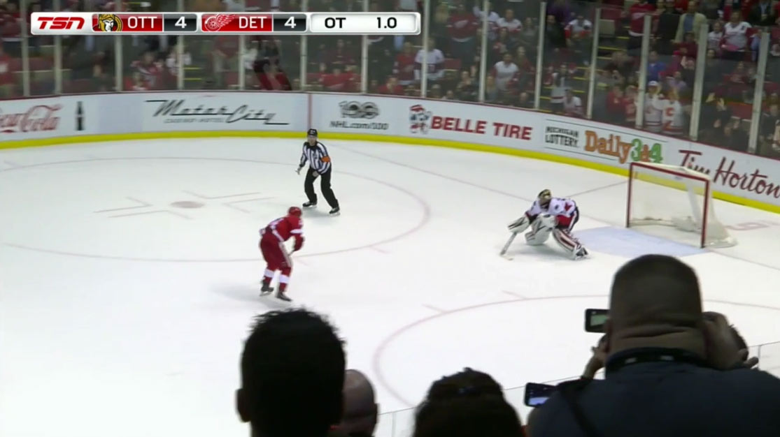 Strhujúce predľženie 3 na 3 v nočnom zápase NHL medzi Detroitom a Ottawou! (VIDEO)