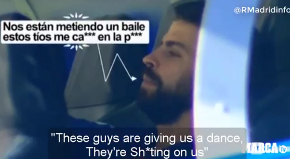 Kamera odhalila, čo povedal Pique po vystriedaní v zápase s Realom: Robia si nás ako nejakú pojeba*ú ku*vu! (VIDEO)