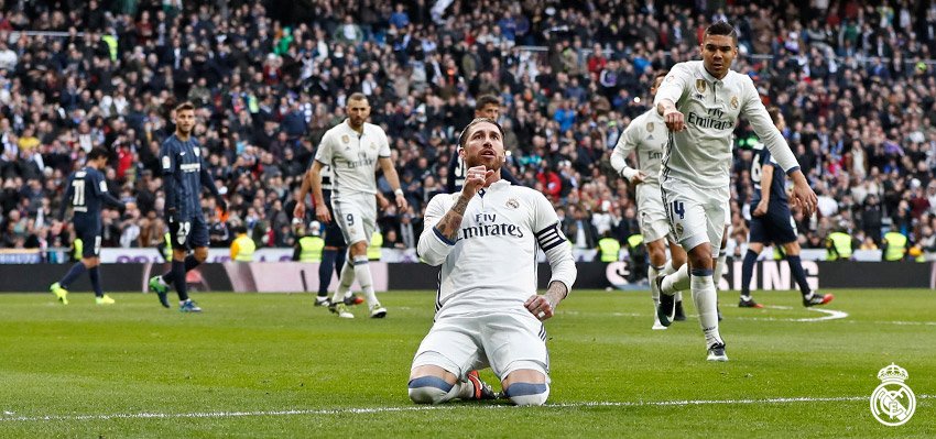 Real Madrid nepotrebuje ani útok: Stopér Sergio Ramos a jeho dnešné dva góly do siete Málagy behom 8 minút! (VIDEO)
