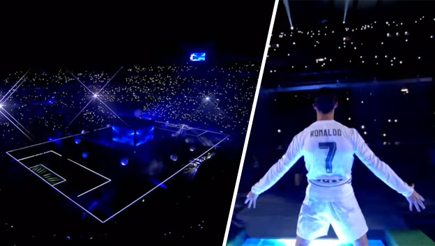 Elektrizujúca atmosféra na Santiago Bernabéu, Ronaldo burcoval fanúšikov! (VIDEO)