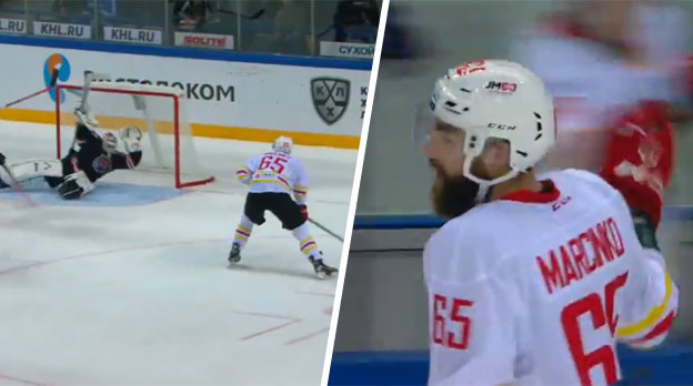 Marcinko a Bakoš totálne vyšachovali obranu Chabarovsku pri prvom góle čínskeho klubu v KHL! (VIDEO)