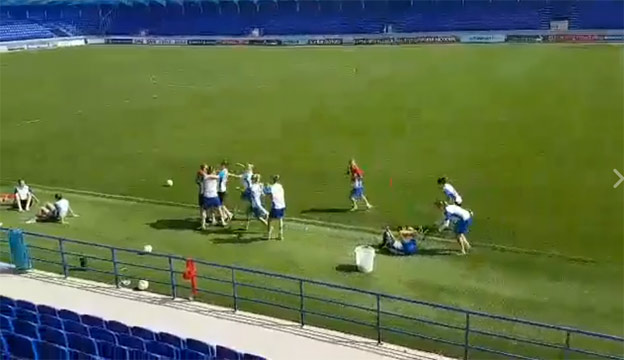 Futbalistky Slovenska vyskúšali hlavičkovú výzvu, pozrite si ich ohromnú radosť (VIDEO)