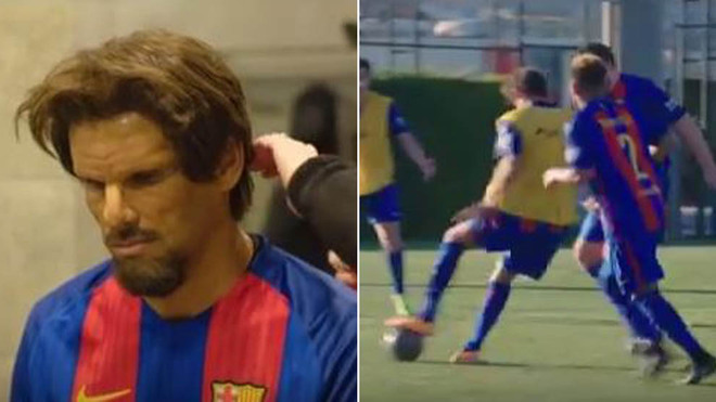 Zamaskovaný Rivaldo prekvapil počas zápasu fanúšikov Barcelony! (VIDEO)