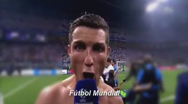 Ronaldo zapózoval kamerám a dal svoje populárne Siii! (VIDEO)