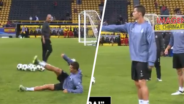 Ronaldo stále nie je vo svojej koži. Takto sa správal na tréningu v Dortmunde pred dnešným zápasom! (VIDEO)