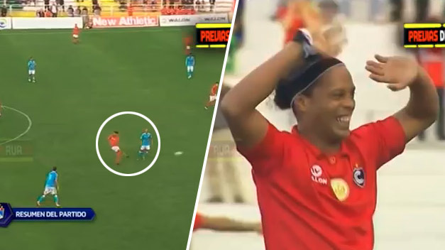 Oplatí sa vidieť: Ronaldinho predviedol v Peru prihrávku naslepo z 20-tich metrov! (VIDEO)