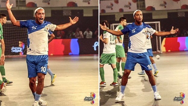 Ronaldinho to stále vie: Na futsalovom turnaji strelil 5 parádnych gólov! (VIDEO)