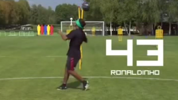 Žonglovanie poslepiačky: Ronaldinho to dokázal 44-krát za sebou!