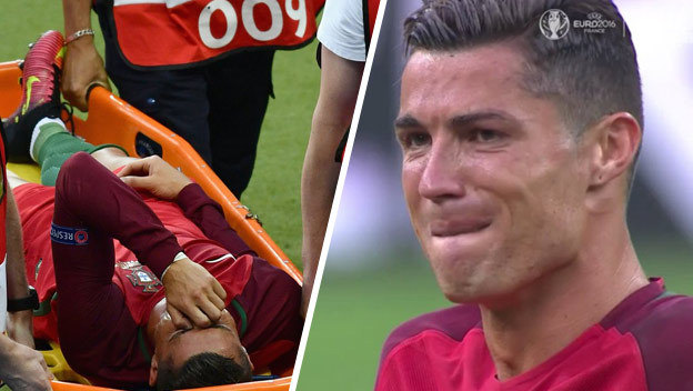Ronaldove finálové prekliatie: So slzami v očiach schádzal so zranením kolena z ihriska! (VIDEO)