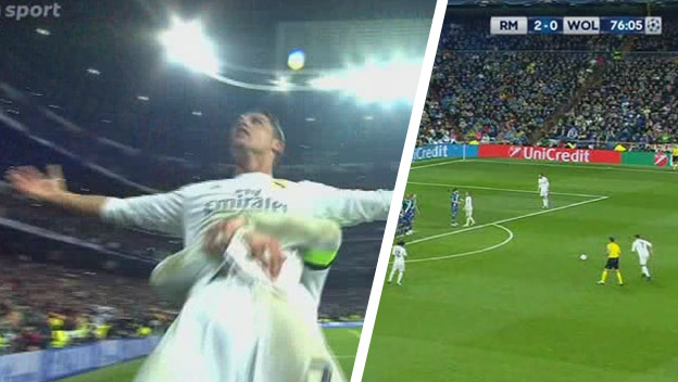 Ronaldo z priameho kopu rozhodol o postupovom góle cez Wolfsburg! (VIDEO)