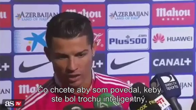 Ronaldo nazval novinára neinteligentným!