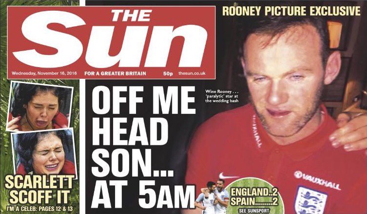 Toto je kapitán Anglicka? Rooney sa počas reprezentačného zrazu opil do nemoty! (FOTO)