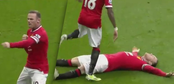 Rooney si pri gólovej oslave urobil žart sám zo seba